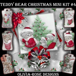Teddy Bear Christmas Mini Kit #4   