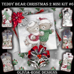 Teddy Bear Christmas 2 Mini Kit #6   
