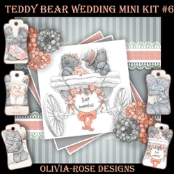 Teddy Bear Wedding Mini Kit #6    