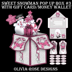 Sweet Snowman Pop Up box #3  
