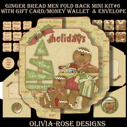 Ginger Bread Men Fold Back Mini Kit#6