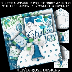 Christmas Sparkle Pocket Front Mini Kit#1   
