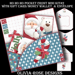 Ho Ho Ho Pocket Front Mini Kit#2