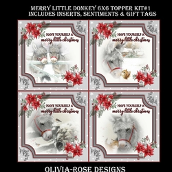 Merry Little Donkey Topper Kit #1 