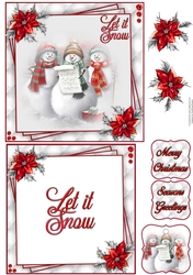 Snowman Family 2 6X6 Topper Sheet #2 