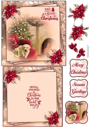 Dogs Christmas 6X6 Topper Sheet #2