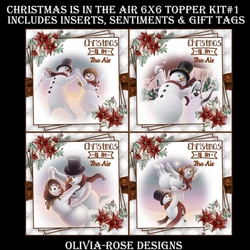 Christmas Is In The Air 6X6 Topper Kit #1
