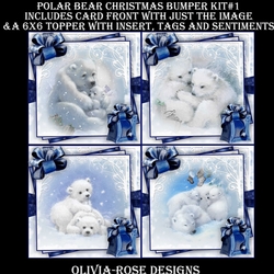Polar Bear Christmas Bumper Kit #1 