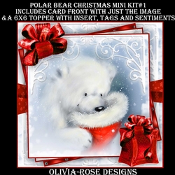 Polar Bear Christmas 2 Mini Kit #1