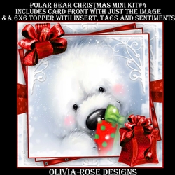 Polar Bear Christmas 2 Mini Kit #4