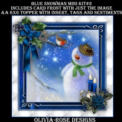 Blue Snowman Mini Kit #2   