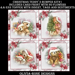 Christmas Teddy 3 Bumper Kit #1