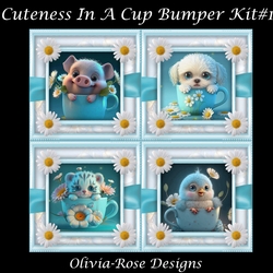 Cuteness In A Cup Bumper Kit #1   