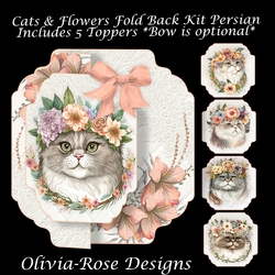 Cats & Flowers Fold Back Kit Persian