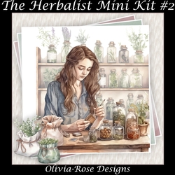 The Herbalist Mini Kit #2 **Includes card front with no decoupage**