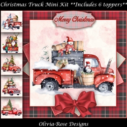 Christmas Truck Mini Kit    7X7