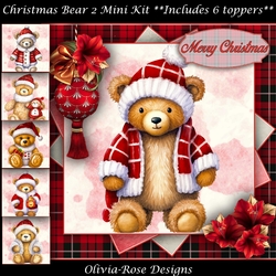 Christmas Bear 2 Mini Kit 7X7