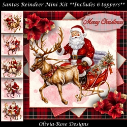 Santas Reindeer Mini Kit 7X7