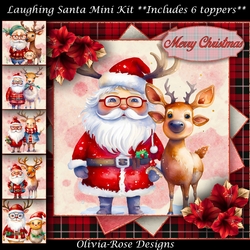 Santas Reindeer 2 Mini Kit 7X7