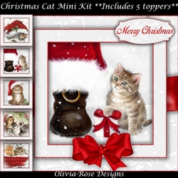 Christmas Cat Mini Kit    7X7