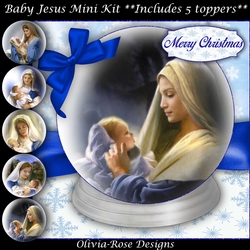 Baby Jesus Snow Globe Mini Kit    7X7