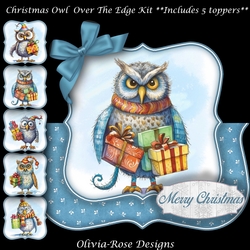 Christmas Owl Over The Edge Mini Kit 7X7