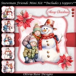 Snowmen Friends Mini Kit 7X7