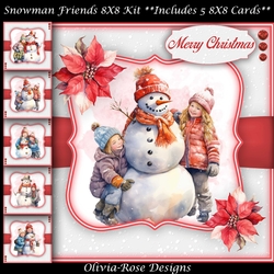 Snowman Friends 8X8 Kit