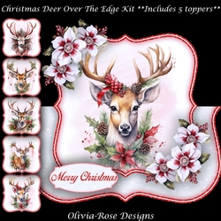 Christma Deer Over The Edge Mini Kit  