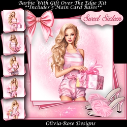 Barbie With Present Over The Edge Mini Kit