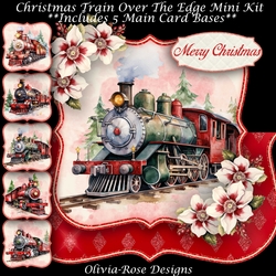 Christmas Train Over The Edge Mini Kit 7X7