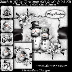 Black & White Christmas Mini Kit  