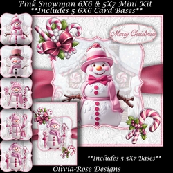 Pink Snowman Mini Kit