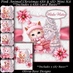 Pink Animal Christmas