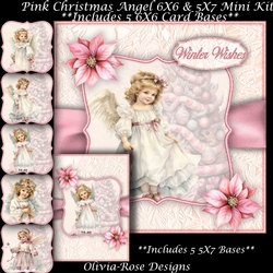 Pink Christmas Angel Mini Kit