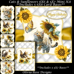 Cats & Sunflowers Mini Kit 