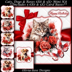 Cats, Dogs & Roses Mini Kit