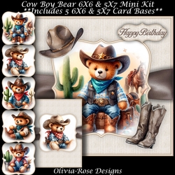 Cow Boy Bear Mini Kit