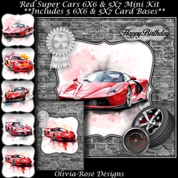 Red Super Cars Mini Kit