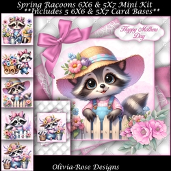 Spring Racoons Mini Kit
