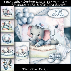 Cute Baby Elephant Mini Kit