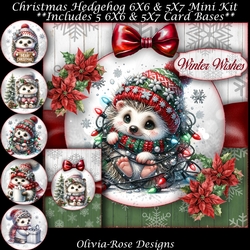 Christmas Hedgehog Mini Kit   