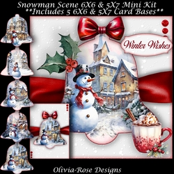 Snowman Scene Mini Kit 