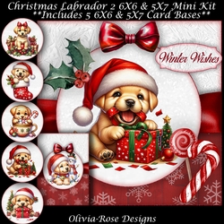 Christmas Labrador 2 Mini Kit 