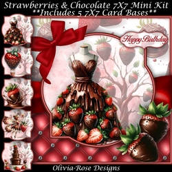Strawberries & Chocolate 7X7 Mini Kit