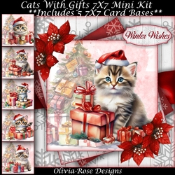 Cats With Gifts Mini Kit 7X7