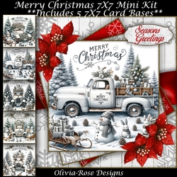 Merry Christmas  Mini Kit  7x7