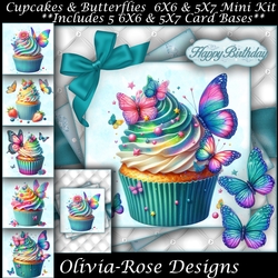 Cupcakes & Butterflies Mini Kit