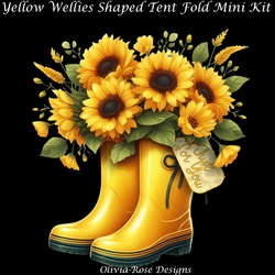 Yellow Wellies Shaped Tent Fold Mini Kit