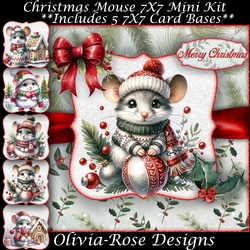 Christmas Mouse Mini Kit 7X7